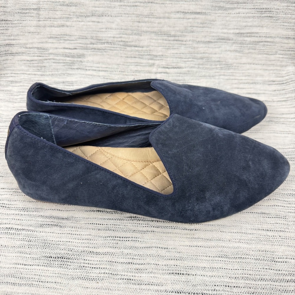 Birdies Black Suede Loafers‎ Flats Size 9 Cushioned Comfort Basic Career Capsule